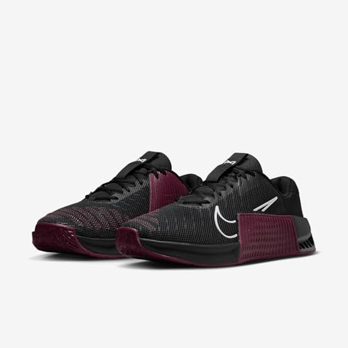 Nike Metcon 9 (Team) Men's Workout Shoes (FD5431-014, Black/Team Maroon/Smoke Grey/White) Size 15 5
