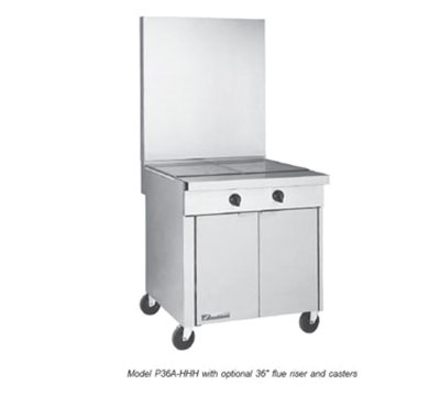 Southbend P36A-HHH Platinum Heavy Duty 36" Gas Range w/ (3) 12" Hot Tops & Convection Oven Base