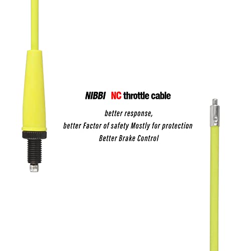 Image of NIBBI Throttle Cable 40.3 inch, Universal Replacement Motorcycle 102.5cm Adjustable Throttle Cable, For Dirt Bike Pit Bike YAMAHA Kawasaki Honda Apollo Motocross