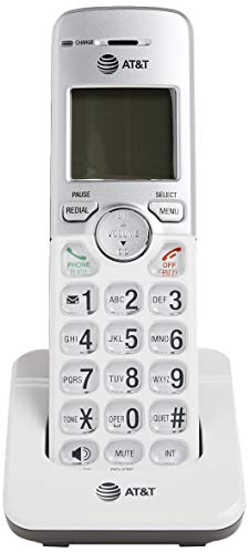 Image of AT&T EL50003 Accessory Cordless Handset | Requires AT&T EL52103, EL52203, EL52253,EL52303, EL52353, EL52403, or EL52503 to Operate, 4.25L x 6.75H x 2.50W inches, Silver (Accessory Cordless Handset)