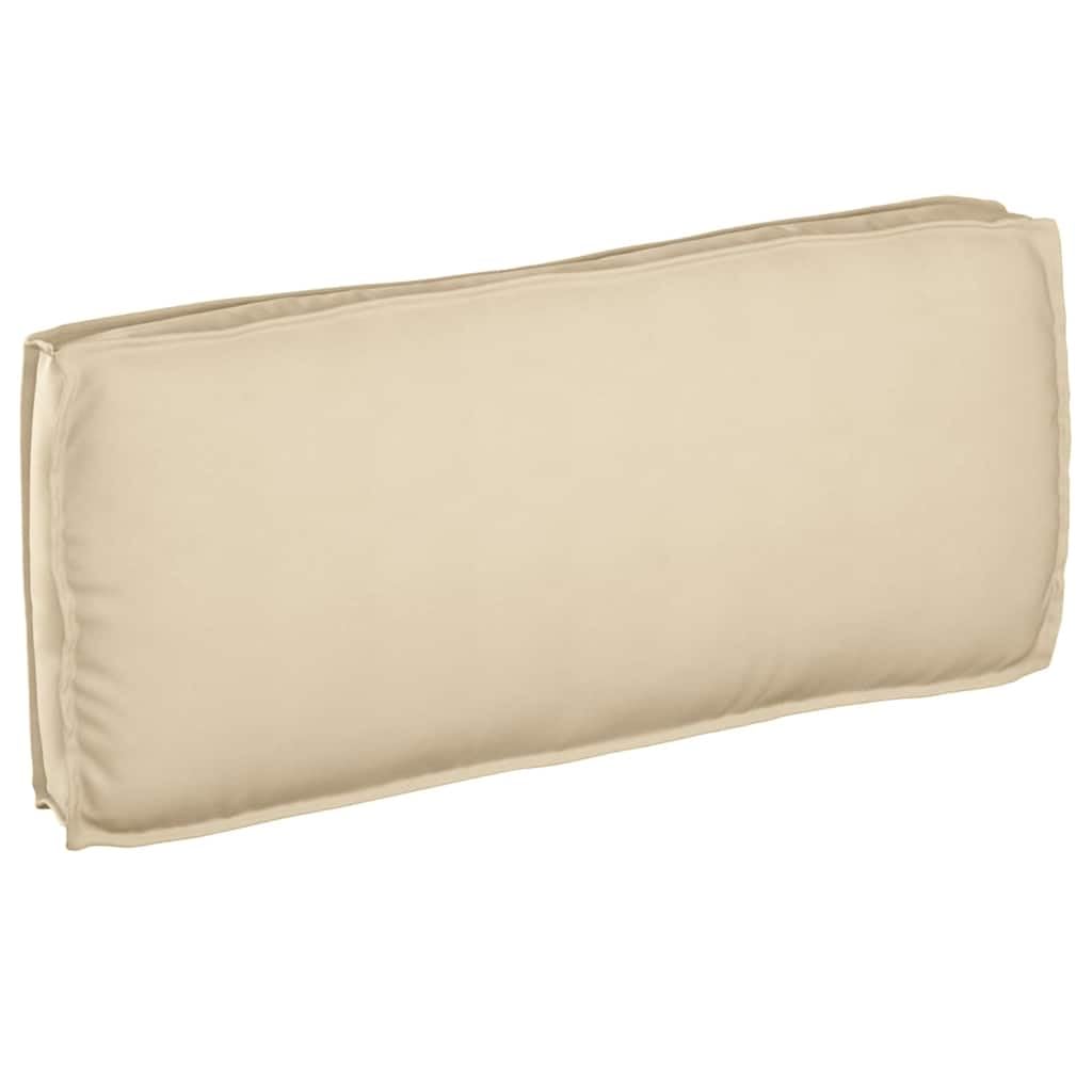 Coussin de banc de jardin 120x50 cm beige épais pour salon extérieur
