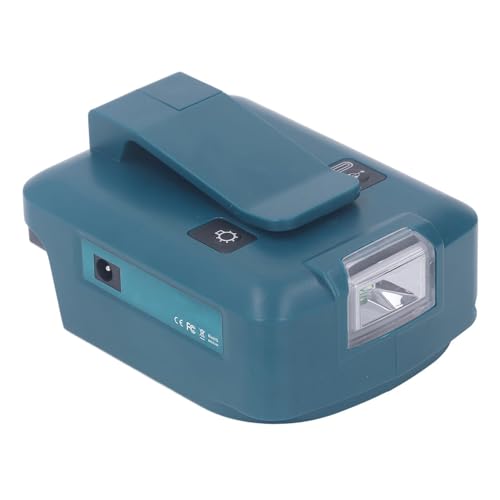 Fafeicy Onduleur d'alimentation Portable, Chargeur de Batterie au Lithium 18 V, USB de Type C QC3.0, Sortie 12 V CC pour Les Activités de Plein Air et Le Chargement de l'électronique