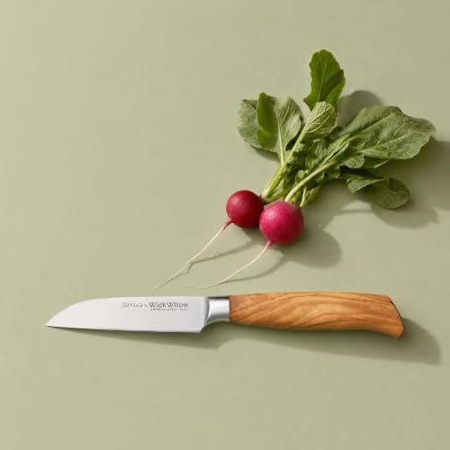WICKWILLOW 3.5” Paring Knife – Swedish Steel, Olive Wood Handle - Image 2
