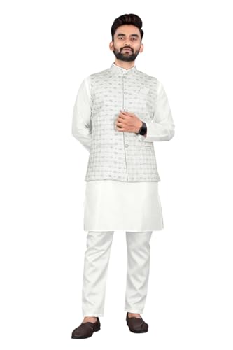 Image of Traditional Men's Kurta Koti Set (3 PCS SET)