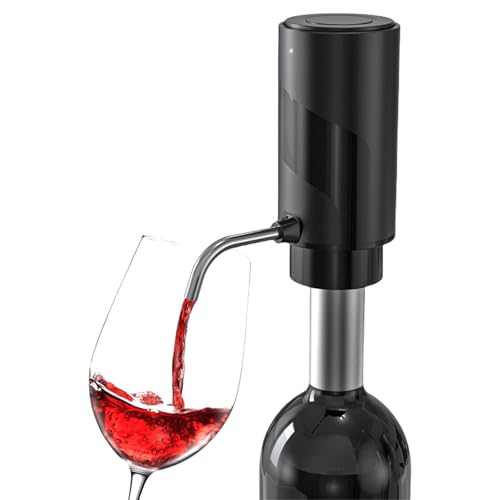 Decantador de vino eléctrico, recargable, decantador de vino eléctrico, decantador inteligente con cable USB, regalos para los amantes del vino