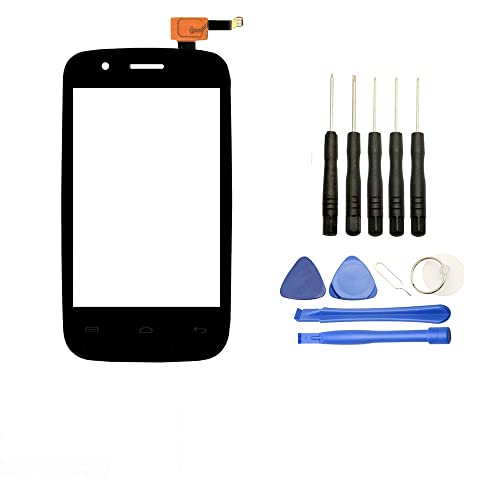 Visiodirect® Vitre écran Tactile Compatible avec Wiko Ozzy Noir+ Kit Outils