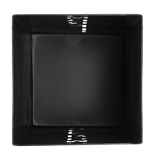 Hiceeden Square Metal Umbrella Holder, Free Standing Umbrella Rack Stand for Indoor Entryway, Umbrella Canes Walking Sticks Storage Bin for Office, Home, Hotel, Shop, 6.3" x 6.3" x 16.5", Black - Image 4