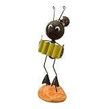 Colorful Eisen Ameisen Figuren Deko Tierfigur Skulptur Ameise Dekofigur Metall Dekofigur Garten Blechfiguren Tierfiguren Schmiedeeisen Statue Skulptur Büro Wohnzimmer Tischdeko (B, One Size)