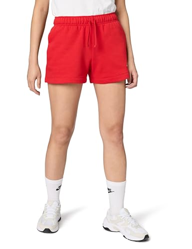 Nike W NSW Club FLC short de sport femme rouge en molleton taille S