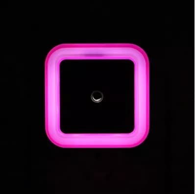 DRAMIQ Attractive Sensor Control Led Night Light Lamp 0.5W Full Automatic Sensor Smart Sensor Led Plug Night Lamp for Bedroom Gift Office Livingroom (Pink), Plastic