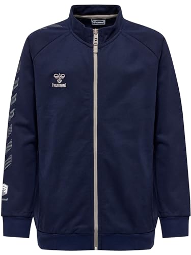 Veste Hmlmove Grid Cotton Zip Jacket Kids hummel sweat zippé sport enfant avec poches confort