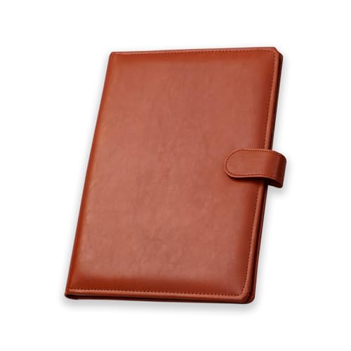 Image of COI Brown Faux Leather File and Folder for Certificate and Document for Student Portfolio