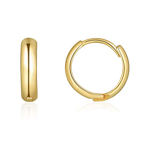 18K Gold Plated Hypoallergenic Cuff Earrings Small Huggie Earrings for women