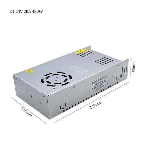 Pilote LED AC 230V DC 24V 480W transformateur de puissance 20A - 4