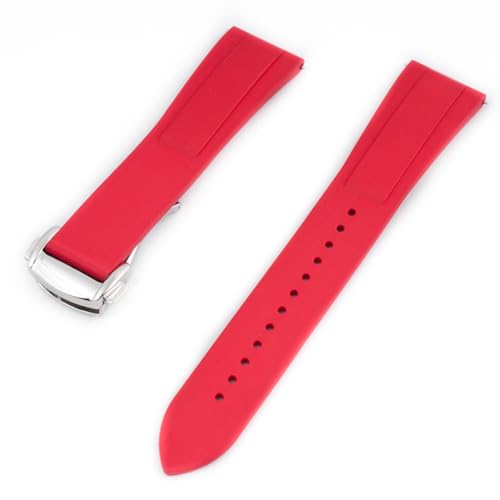 Image of StrapHabit Quick Release Deployant Rubber Watch Strap For Large and Small Wrists - Women and Men - Band FKM Deployment 19mm, 20mm, 21mm, 22mm