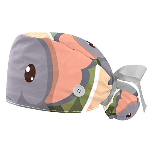 Casquettes de travail anti-transpiration motif éléphant pour bloc et restauration