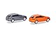 Herpa Modellbausatz MiniKit Audi A3 Sportback (2012) Glutorange und Nardograu, 2 Stück, Miniatur im Maßstab 1:87, Sammlerstück, Kit für Modellbau, Kunststoff