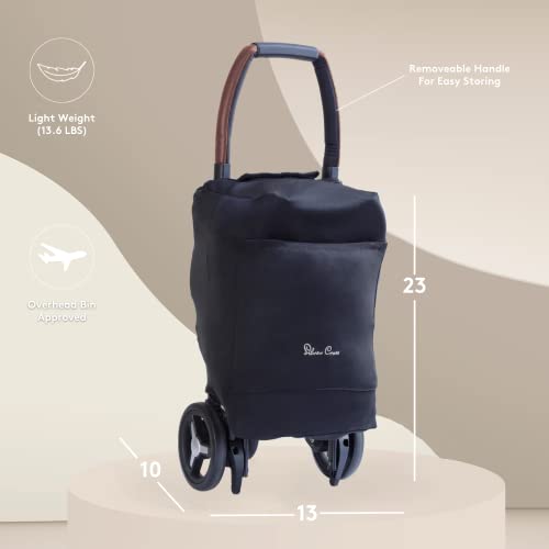 Silver Cross Jet 3 Full Size Tsa Approved Infant & Toddler Stroller, Lightweight Airplane Travel Pram, Compact One Hand Fold Baby Strollers W/Water Resistant Rain Cover,Holds Newborn - 55 Lbs, Silver #TOP2