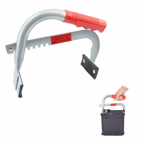 Heavy Duty Battery Carrier Ergonomic&Adjustable 4.5 to 7.5 Inch Battery Hold Down Kit Car Battery Carrier Tool with Rubberized Non-Slip Mounting Feet for Battery Holdling