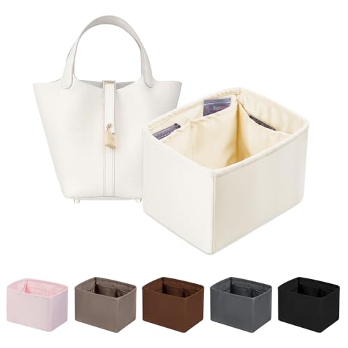 Purse Organizer Insert for Picotin 18/22, Satin Bag Organizer for