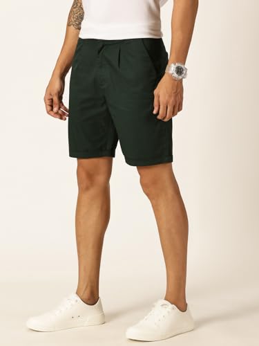 Image of Thomas Scott Men's | Solid | Mid Rise | Light Weight | 100% Cotton | Casual | Chino | Shorts for Men