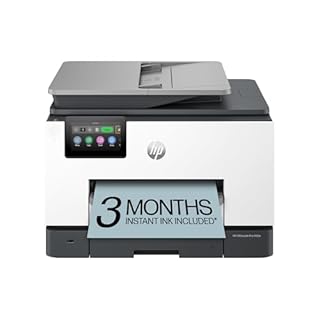 HP OfficeJet Pro 9135e Wireless All-in-One Color Inkjet Printer, Print, scan, Copy, fax, ADF, Duplex Printing Best-for-Office, 3 Month Instant Ink Trial Included, (404M0A)