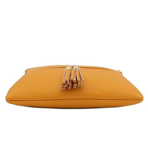Image of Lightweight Medium Crossbody Bag with Tassel