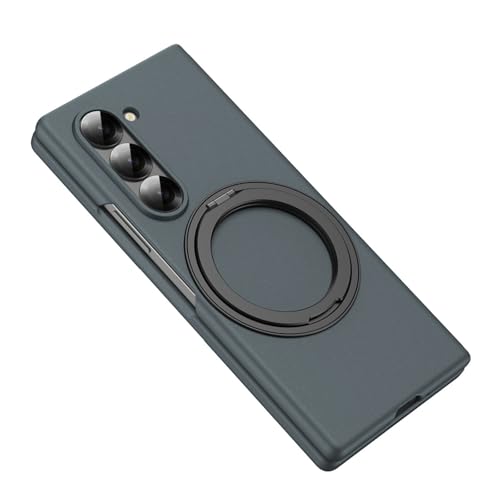 For Galaxy Z Fold 6 �p �P�[�X �����O�z���_�[ MagSafe�Ή� ��]���}�O�l�b�g�X�^���h �c�����Ή� �ϏՌ� ���^ �K���X�t�B�����t�� �M�����N�V�[ Z Fold 6 �J�o�[ �܏�ݎ��X�^���h ���U�[ ���C�����X�[�d�Ή� ������� 