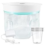 Resin Bubble Remover, 3–9 Minutes Efficient 99% Bubble Removal, 95 kPa Resin Vacuum Chamber, 2L Resin Bubble Remover Machine Epoxy Resin Airless Machine for Resin Molds Arts Crafts Jewelry Making