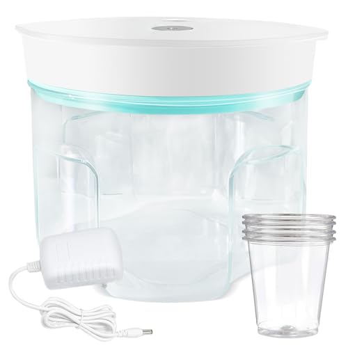 Resin Bubble Remover, 3–9 Minutes Efficient 99% Bubble Removal, 95 kPa Resin Vacuum Chamber, 2L Resin Bubble Remover Machine Epoxy Resin Airless Machine for Resin Molds Arts Crafts Jewelry Making