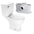 SANIFLO Saniaccess 3 + Toilet Bowl Elongated + Toilet Tank Bundle - Residential - White