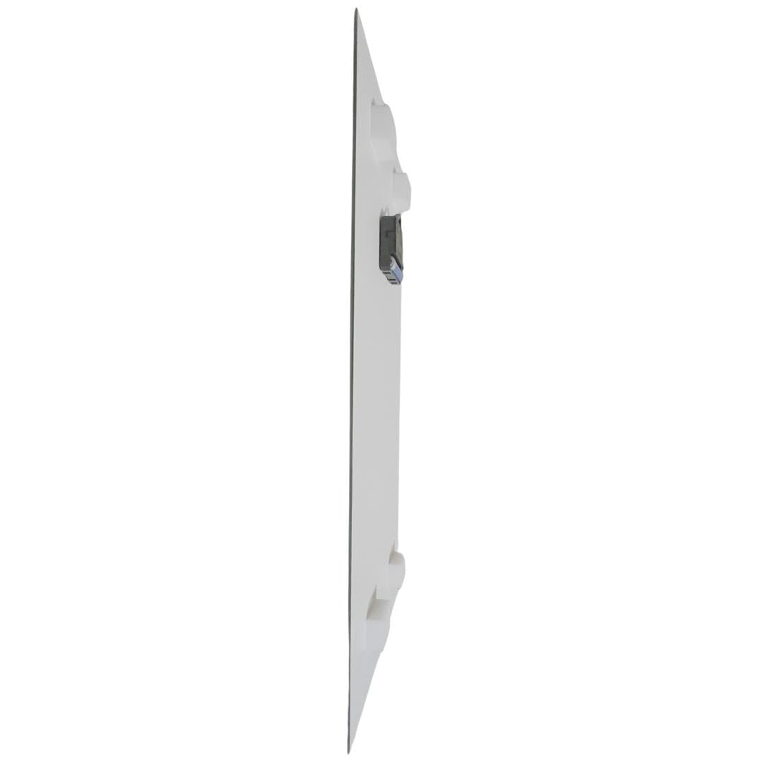 Wanduhr Sunny Beach 20 x 60 cm (OHNE TICKGERÄUSCHE) – Glasuhr inklusive Wandaufhängung – Lautlose Uhr Made in EU für Wohnzimmer, Esszimmer, Flur oder Schlafzimmer – einfache Montage