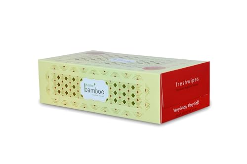 Image of Kosher Bamboo Facial Tissue Box - Pack of 4 - Made of Pure bamboo Pulp - 2 Ply - 100 pulls each (IvoryGold)