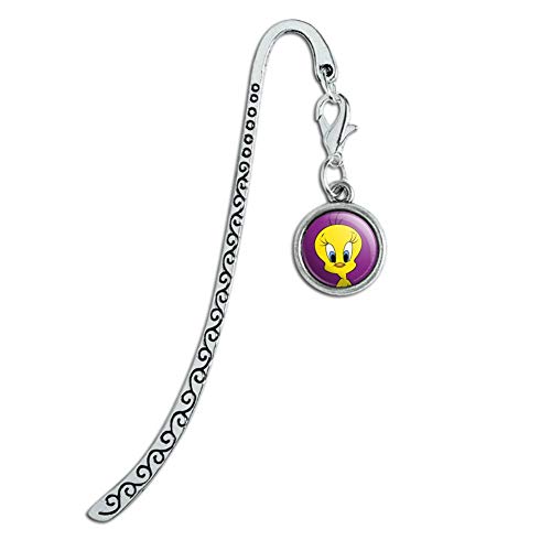 Looney Tunes Tweety Bird Metal Bookmark Page Marker with Charm