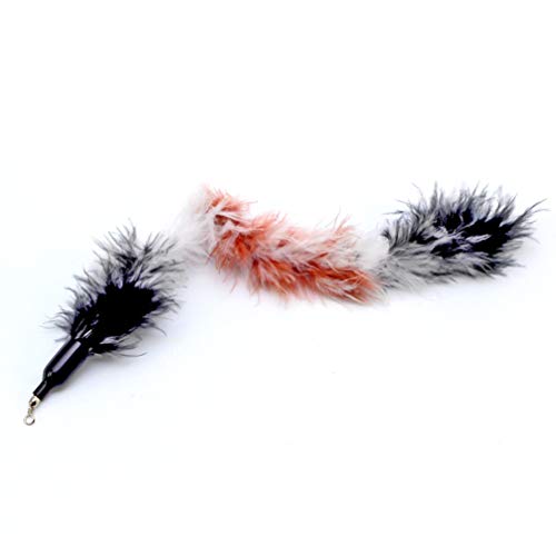 Conjunto de varinhas de brinquedo para gatos Tehaux brinquedo interativo de gato, pena de gato, refi