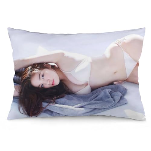 筧美和子 10 枕カバー ロング枕カバー 両面印刷 柔らかく生地 横寝用抱き枕 向き寝 室内装飾 12 "x20 "