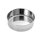 Molde de acero inoxidable para hornear, bandeja redonda y rectangular para tartas y pasteles caseros de fácil liberación, suministros de bricolaje para entusiastas de la repostería