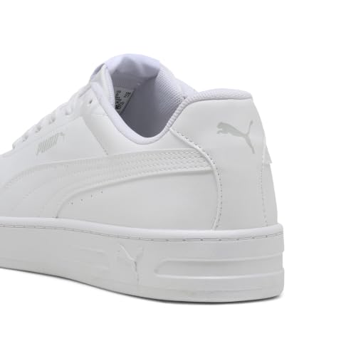 Puma Court Classic Clean Sneaker, Unisex, Weiß, Kühles Hellgrau, 11 UK – Ansicht 2