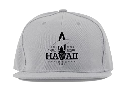 Casquette Laniakea Beach Oahu Surf contre le soleil casquette respirante en coton gris
