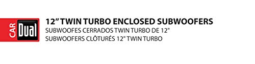 Dual Electronics Sbx212I 12-Inch Illuminite High Performance Studio Enclosed Subwoofers With 1,200 Watts Of Peak Power & 41-Ounce Magnets #TOP4
