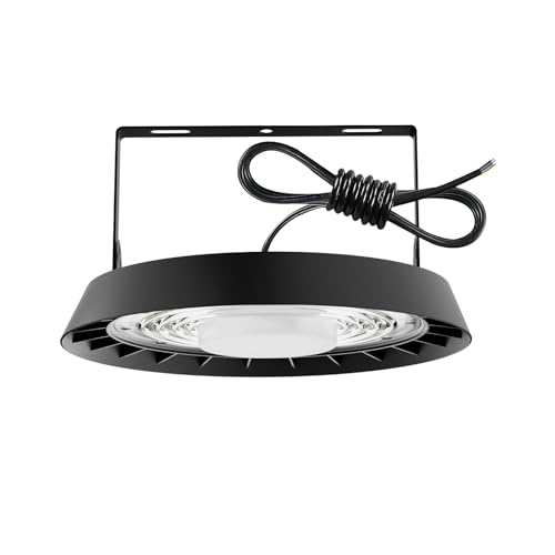Toobettp UFO LED Naves Industriales 100W, Lámpara de Alta Bahía 10000LM, 6500K, Impermeable IP65 para Patio, Garaje, Fábrica, Taller