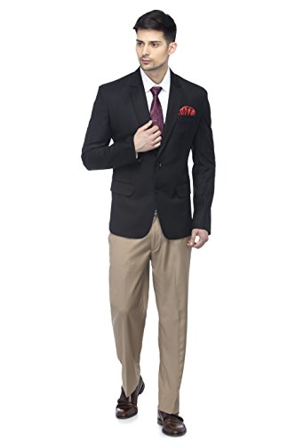 Image of FAVOROSKI Designer Men's Slim Fit Notched Lapel Single Breasted Solid Blazer
