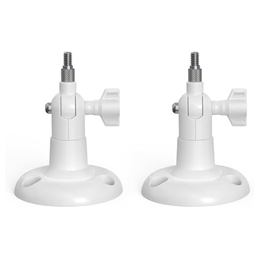 360° Adjustable Security Camera Wall Mount for Indoor/Outdoor – Universal 1/4"-20 Bracket for Ring, Blink, Eufy, Google Nest, Arlo, Wyze – Easy Install, White