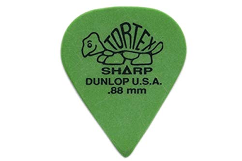 Dunlop médiators Tortex Sharp 088 verte (12 pièces) - Les Beatles, Paul McCartney, John Lennon, RIngo Starr, George Harrison Dunlop médiators Tortex Sharp 088 verte (12 pièces)