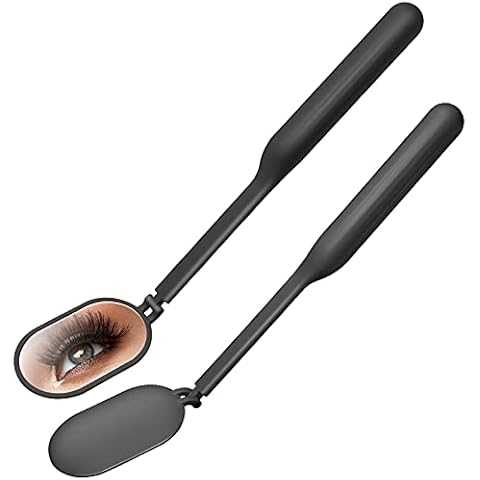 1 PCS Large Lash Mirror for Eyelash Extension Supplies,270 Degree Free Rotation Light-weight Folding Eyelash Mirror for Extensions,Adjustable Makeup Inspection Mirror for Lash Tech Supplies(Black) Cover