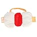 Haustier Hot Dog Kostüm Hamburger Design Hund Kleidung Haustier Halloween Cosplay Outfit Weihnachtsfeier Dress Up für Welpen Kätzchen(M)