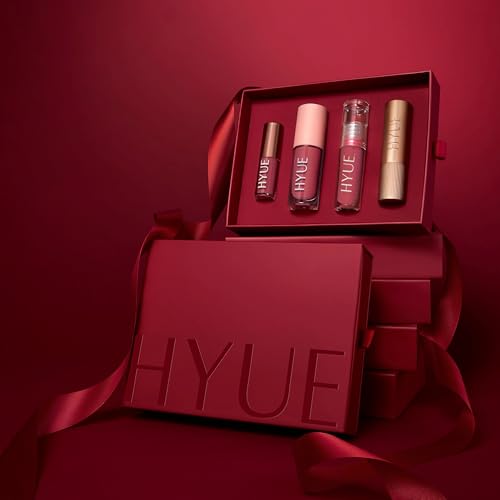 Image of HYUE Mauve Me Hot Lip Kit - Liquid & Velvette Matte Lipsticks, Lip Tint, Lip Plumper | 16.4 ml | Long-Wear Soft-Matte Finish | with Jojoba, Almond & Indian Gooseberry Extract | Full Makeup Set