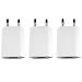 Produktbild [i!®] 3X USB Netzteil Set Ladegerät Steckdosenadapter Stecker 5V/1A kompatibel mit [Universal | Apple iPhone XS X 8 7 6 5 SE | iPad | Samsung Galaxy | Handy | Tablet | Smartphone] weiß
