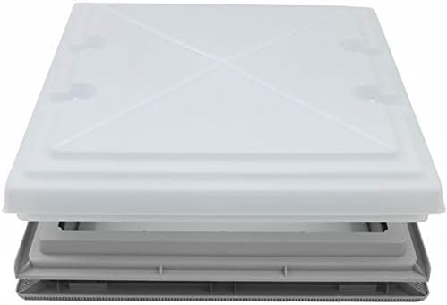 Claraboya techo de ballestas MPK 28X28 para caravana, color gris