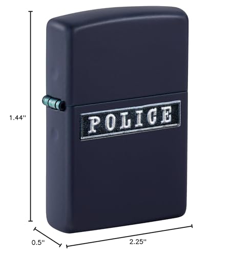 Encendedor Zippo Police Emblem Navy Matte 81710 miniatura 3